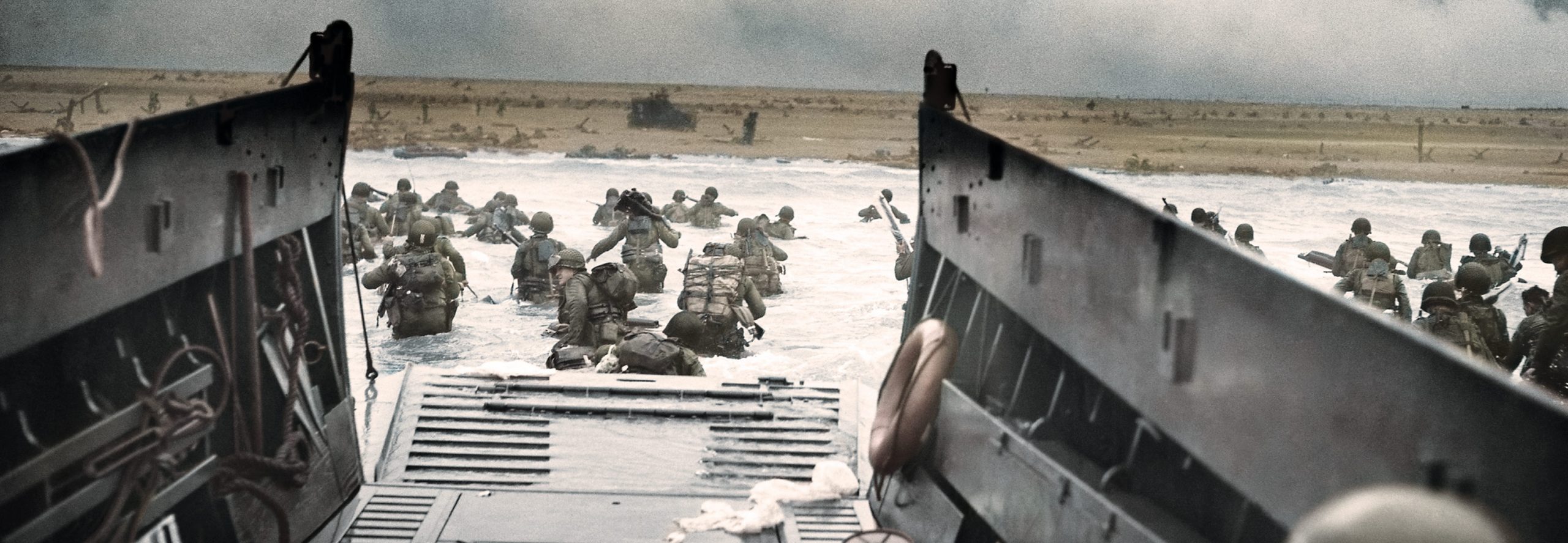 D-Day Landings Colourised Photograph